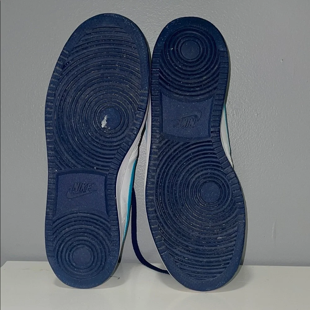 Nike Court Vision Low White‎ Laser Blue Navy Sneakers DM1187-100 Mens 10.5
